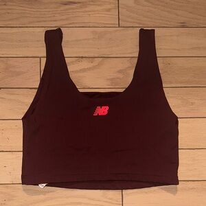 New Balance Burgundy Sports Bra